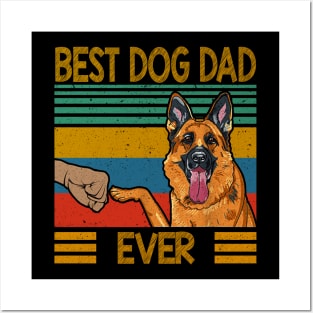 BEST DOG DAD EVER Posters and Art